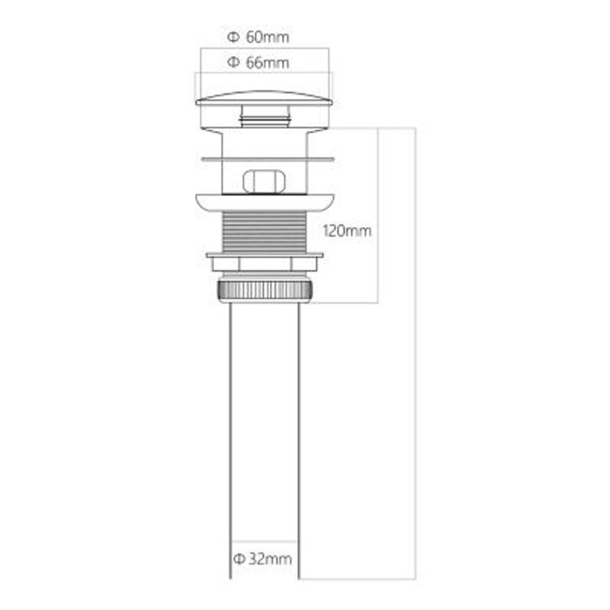 STONE - DESAGUE POP UP GRANDE CON REBOSE PARA LAVATORIO STONE