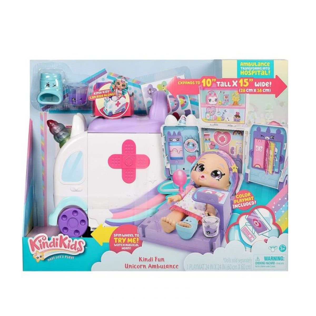 KINDI KIDS - KINDI KIDS S3 SET AMBULANCIA DE UNICORNIO 50040