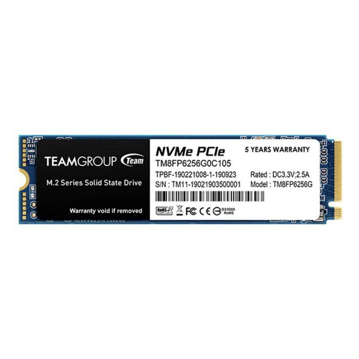 TEAM GROUP - Disco SSD team group MP33 M2 256GB pcie dc 33v