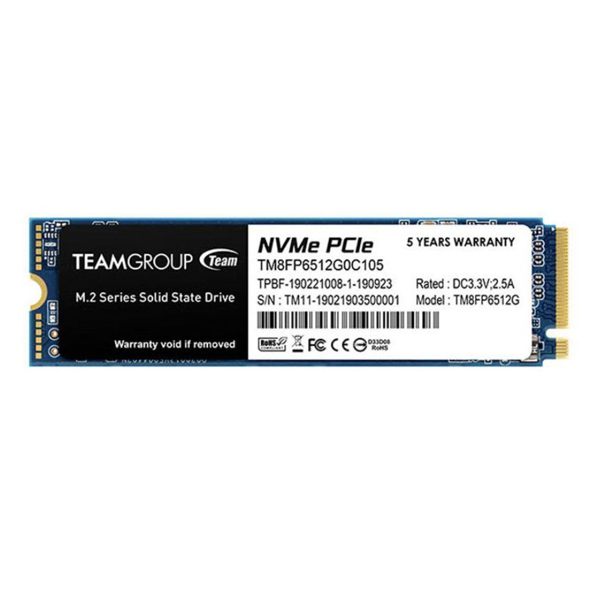 TEAM GROUP - Disco SSD team group MP33 M2 512GB pcie dc 33v