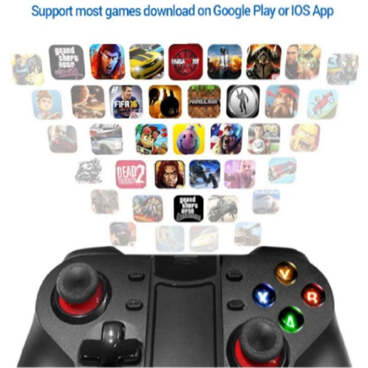 SEISA - Mando Gamepad Turbo Bluetooth Seisa Sj1019