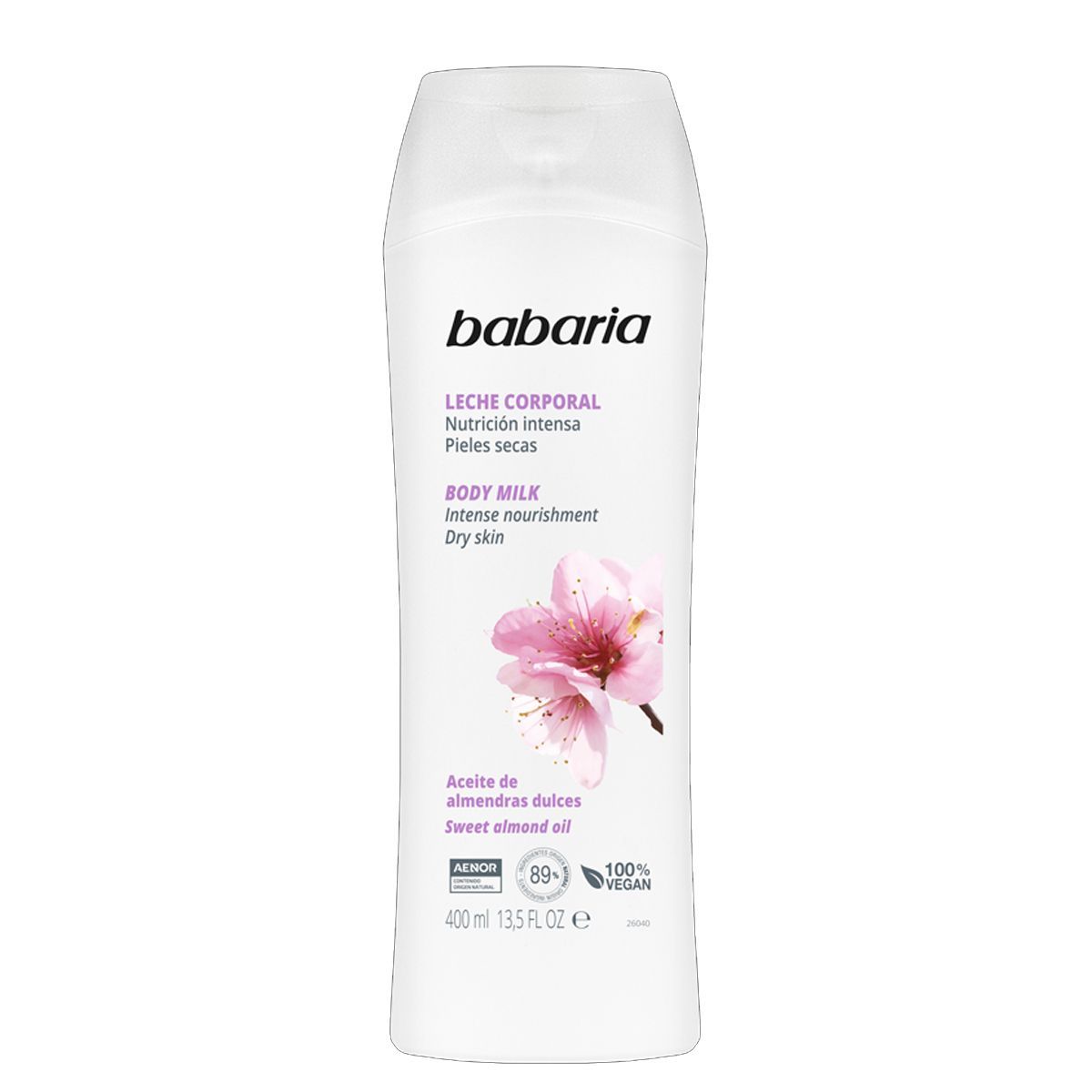 BABARIA - Body Milk Aceite de Almendras Dulces 400ml