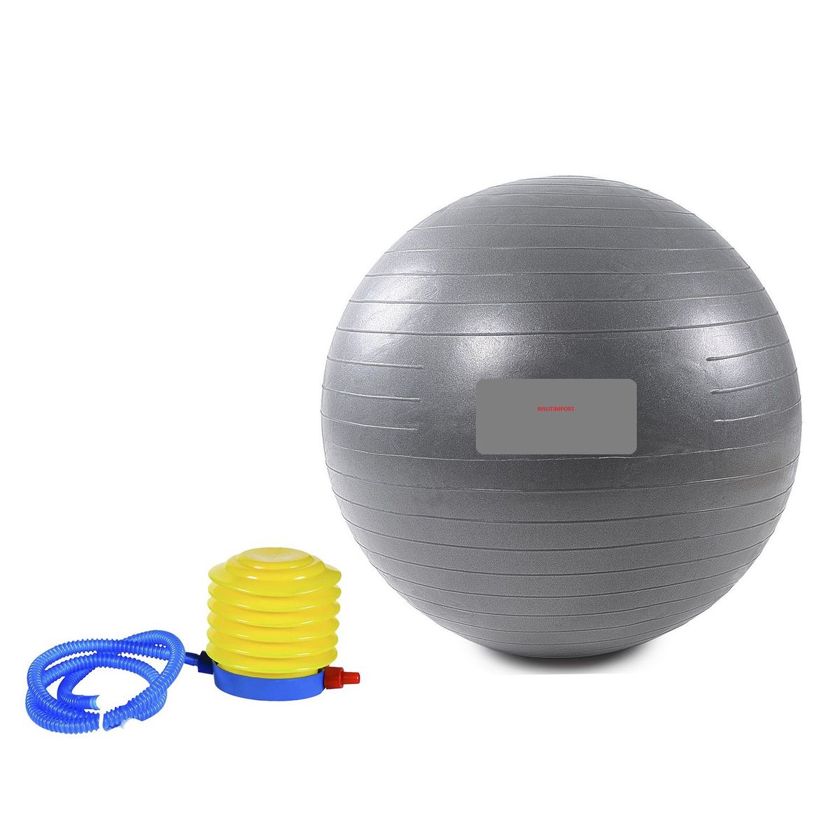 GENERICO - Pelota Yoga Para Gimnasia 85cm Plomo Con Inflador