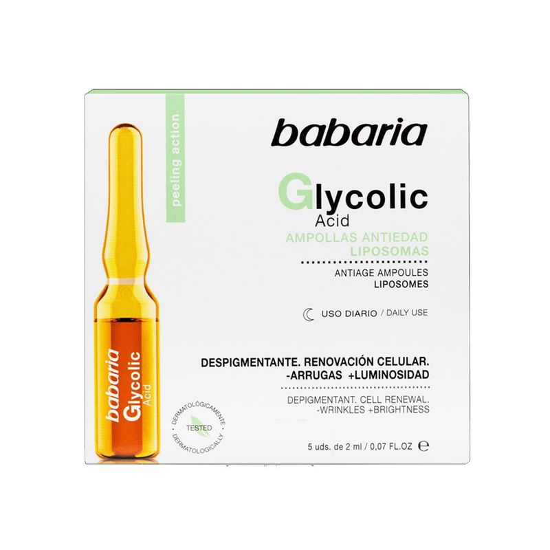 BABARIA - Ampollas Faciales Acido Glicólico Babaria_123