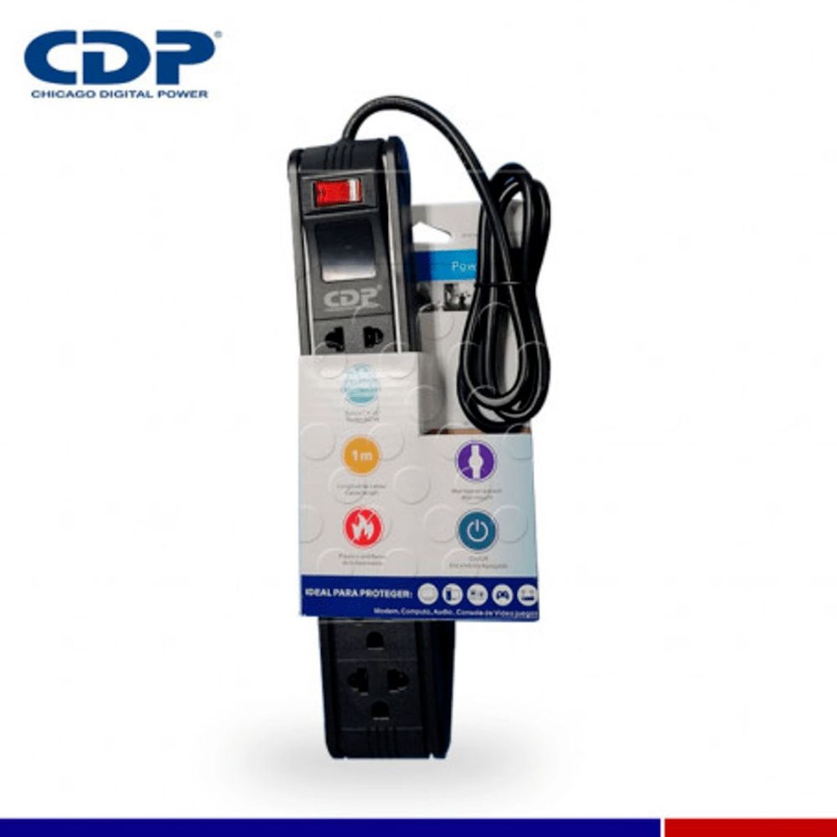 CDP - SUPRESOR DE PICOS CDP  6 TOMAS  DE ENERGIA 220V R-PS6