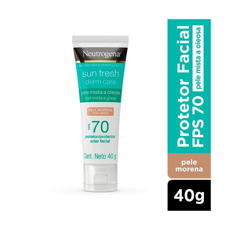 NEUTROGENA - Neutrogena Sun Fresh Derm Care Piel Medio FPS70 40g