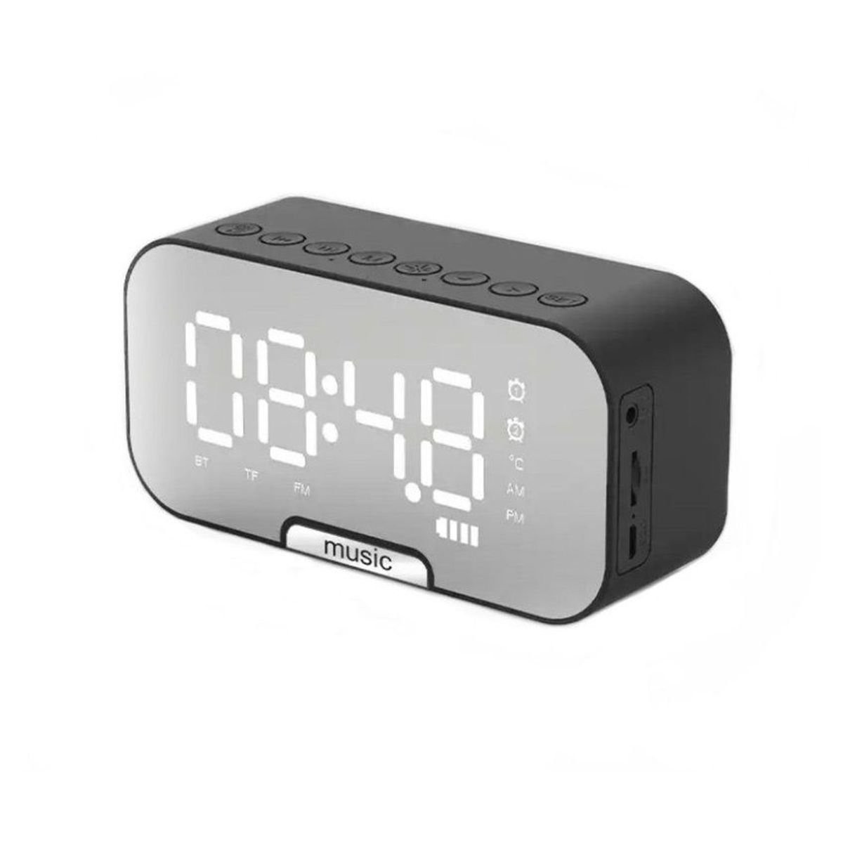 HANDS UP - Parlante radio despertador s5 - negro