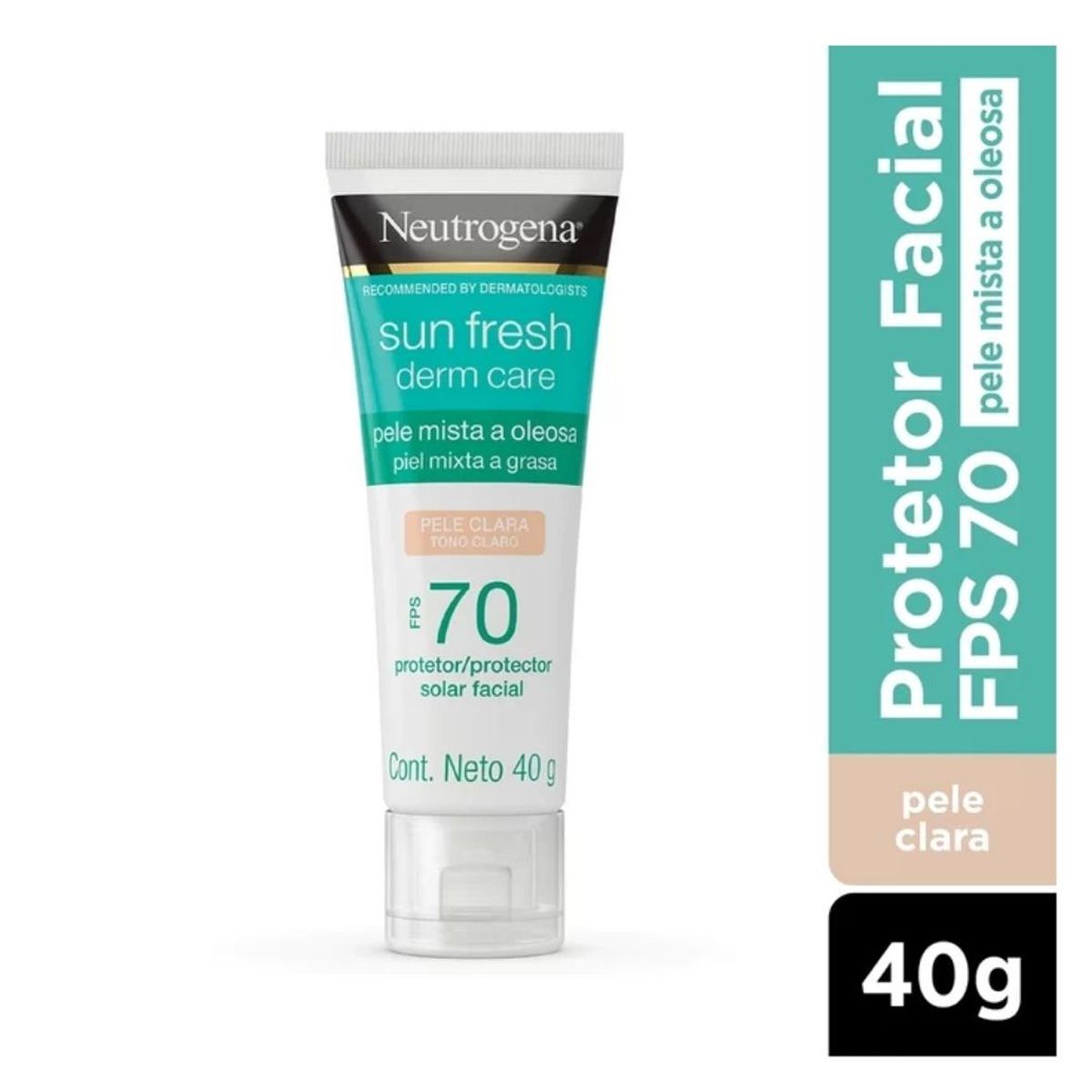 NEUTROGENA - Neutrogena Sun Fresh Derm Care Piel Clara FPS70 40g