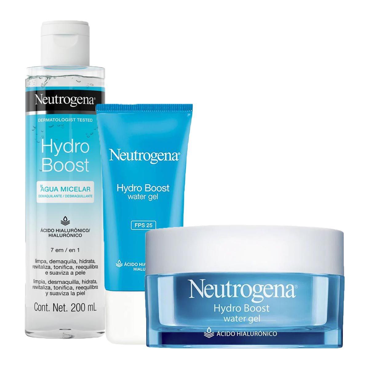NEUTROGENA - Set de Hydro Boost Rutina con Micelar y Facial FPS 25 Neutrogena 200ml_123