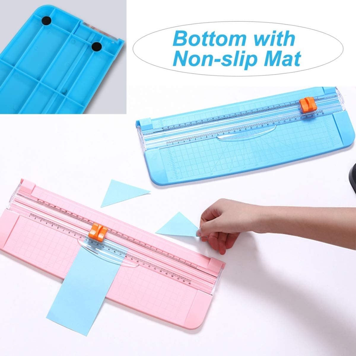 GENERICO - Cortador de papel portátil Guillotina Scrapbooking papel A4