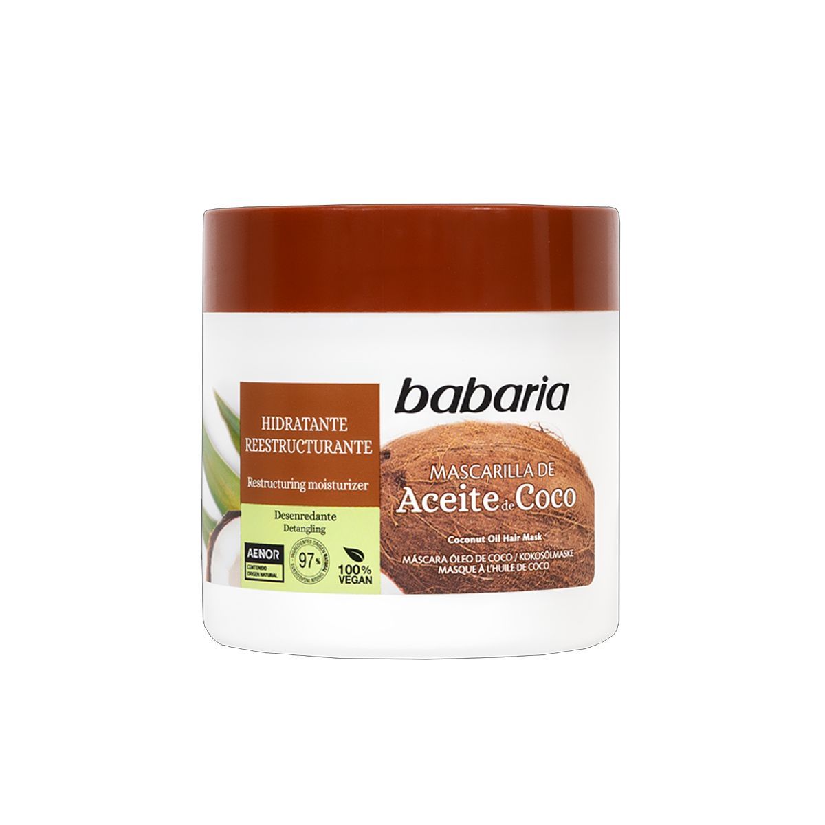 BABARIA - Mascarilla Capilar de Aceite de Coco Babaria