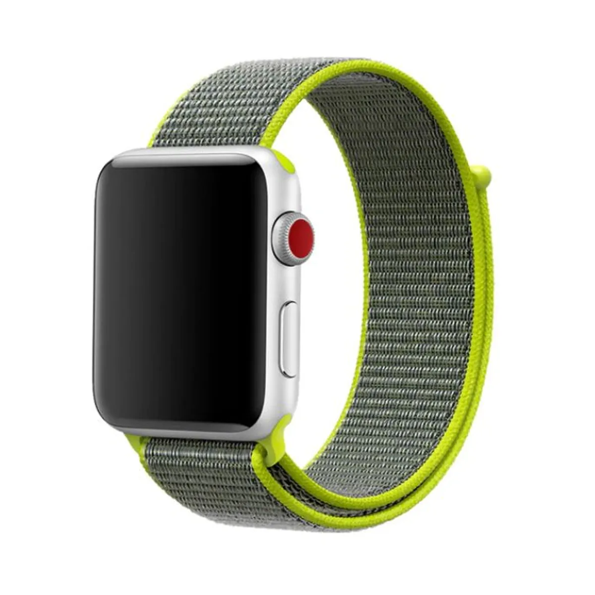 GENERICO - Correa Nylon Classic para Apple Watch 42mm - 44mm - 45mm - 49mm - GVerde