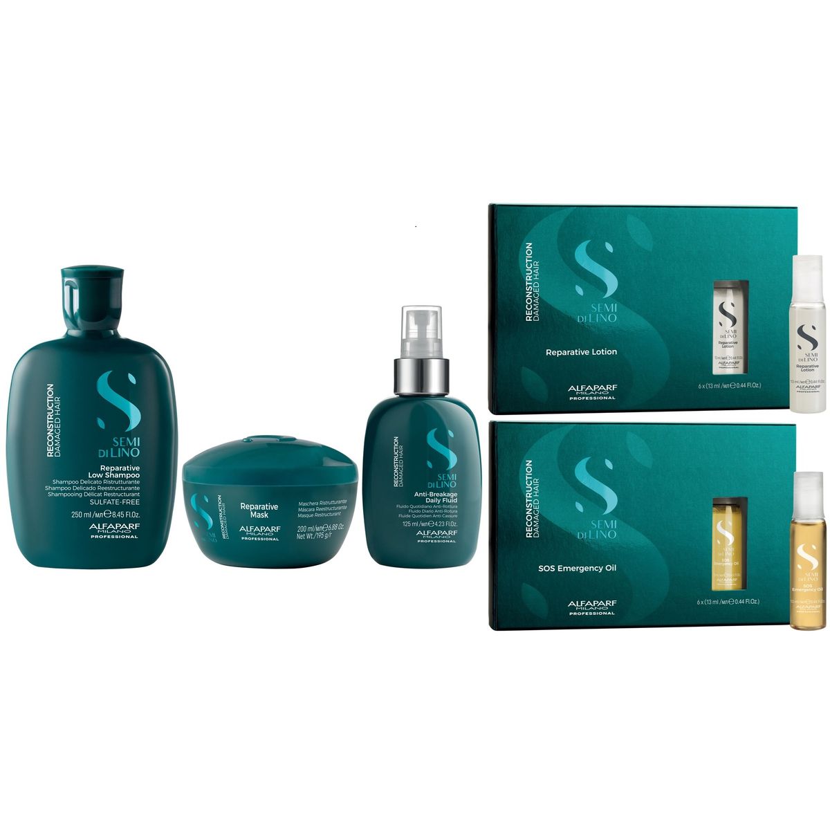 ALFAPARF MILANO - Tratamiento Reparador Sin Sal Alfaparf Reconstruction 250ml