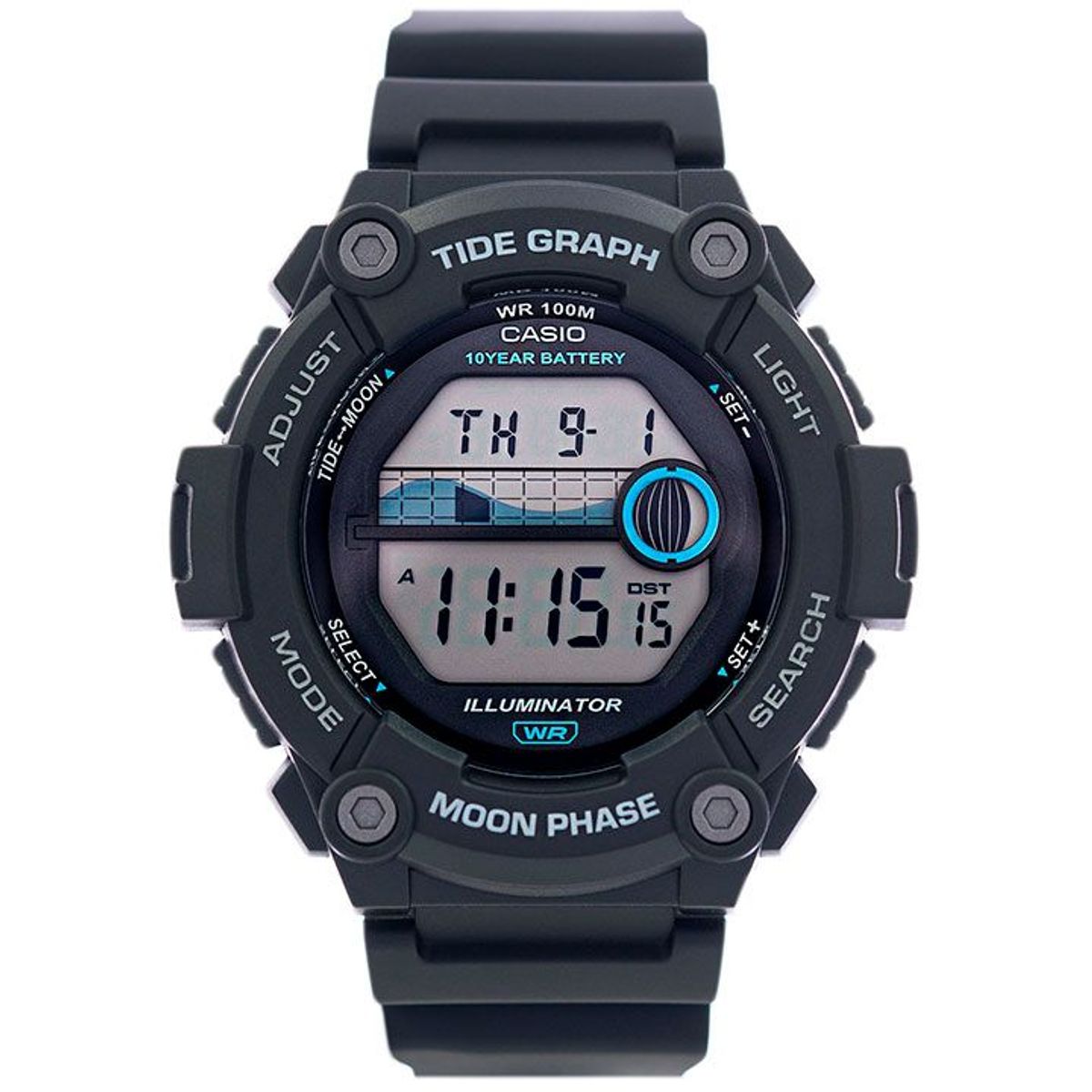 CASIO - Reloj Casio Gráfico de Mareas WS-1300H-1AV