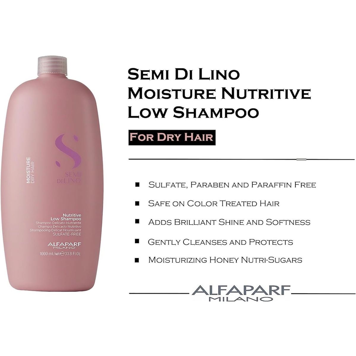 ALFAPARF MILANO - Shampoo Nutritivo 1000ml + Mascarilla + Ampollas Alfaparf Moisture