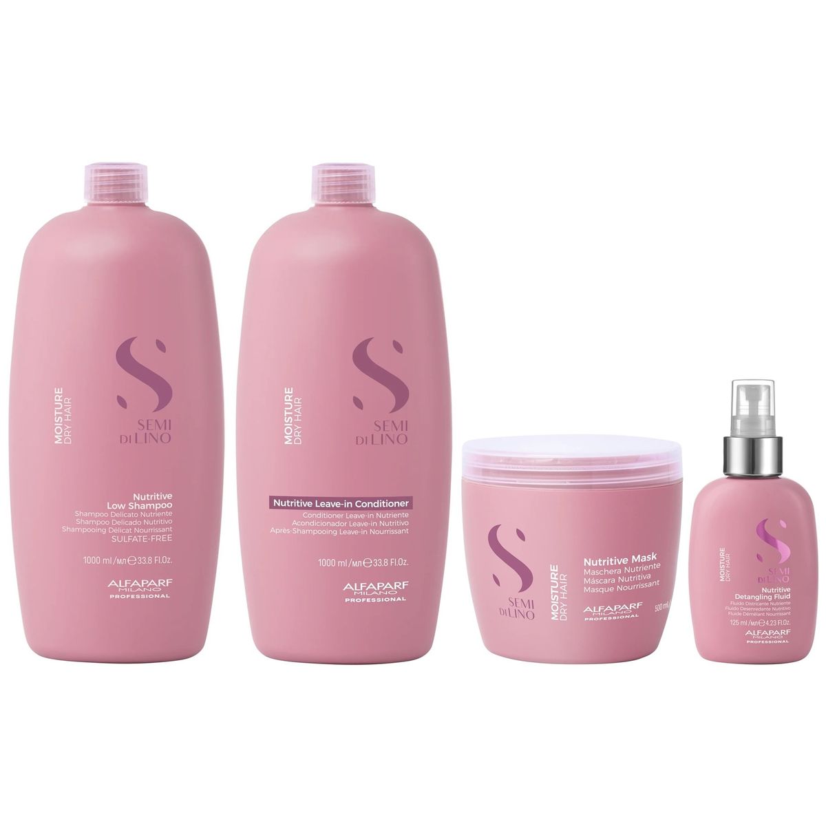 ALFAPARF MILANO - Shampoo 1000ml  Acondicionador  Mascarilla  Spray Alfaparf Moisture