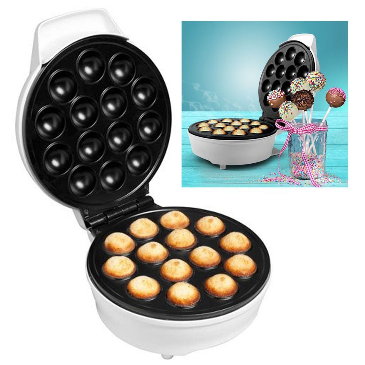 BLANIK - Maquina para hacer Cake Pop Blanik - Blanco