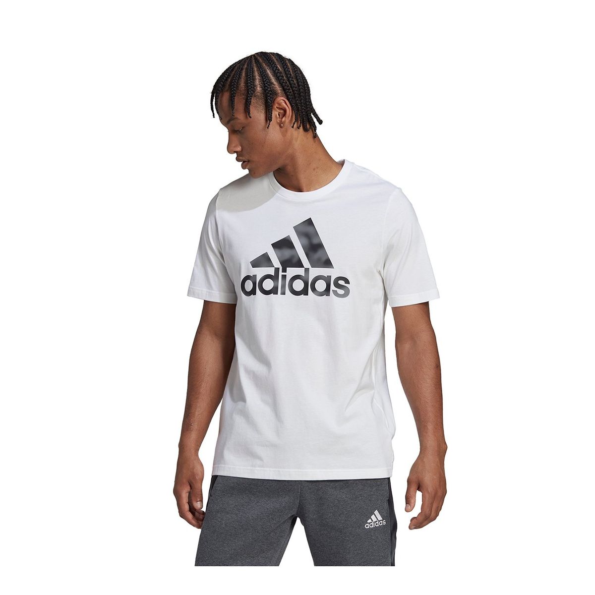 ADIDAS - Polo Hombre Adidas Camo T Blanco - HL6930.