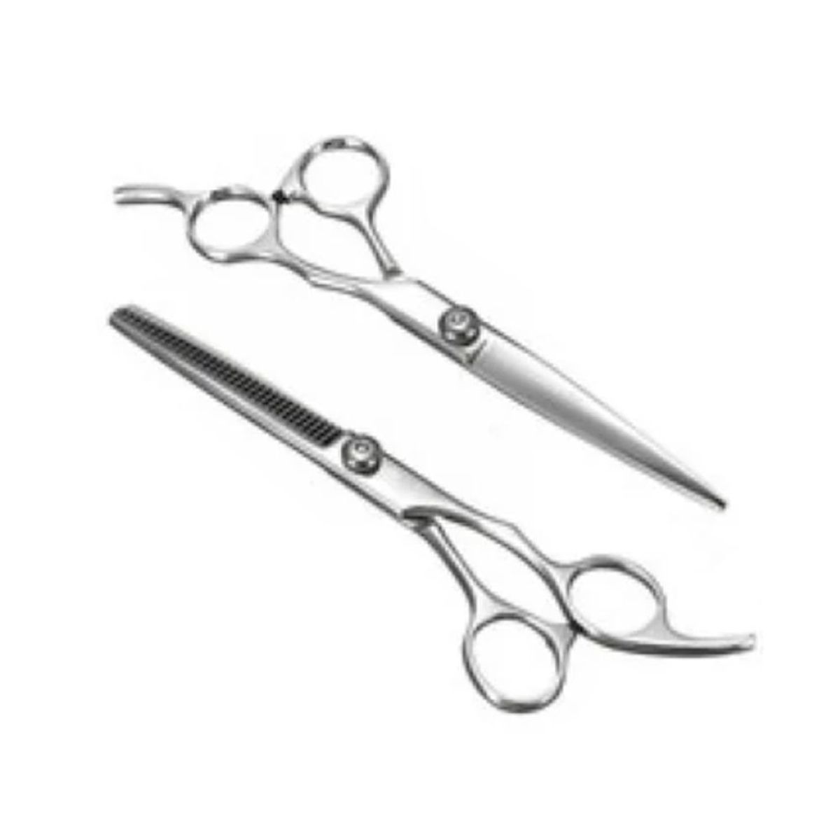 HOLGU - Tijera Barbera Profecional  Entresacadora con Regulador -