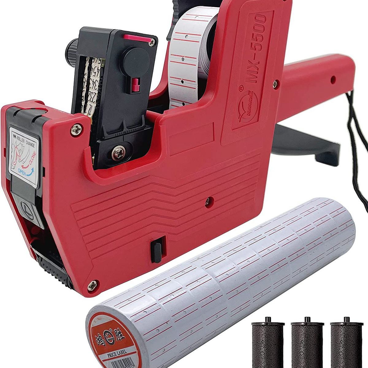 GENERICO - Pistola Etiquetadora De Precio 5000 Etiquetas De Papel 8dig