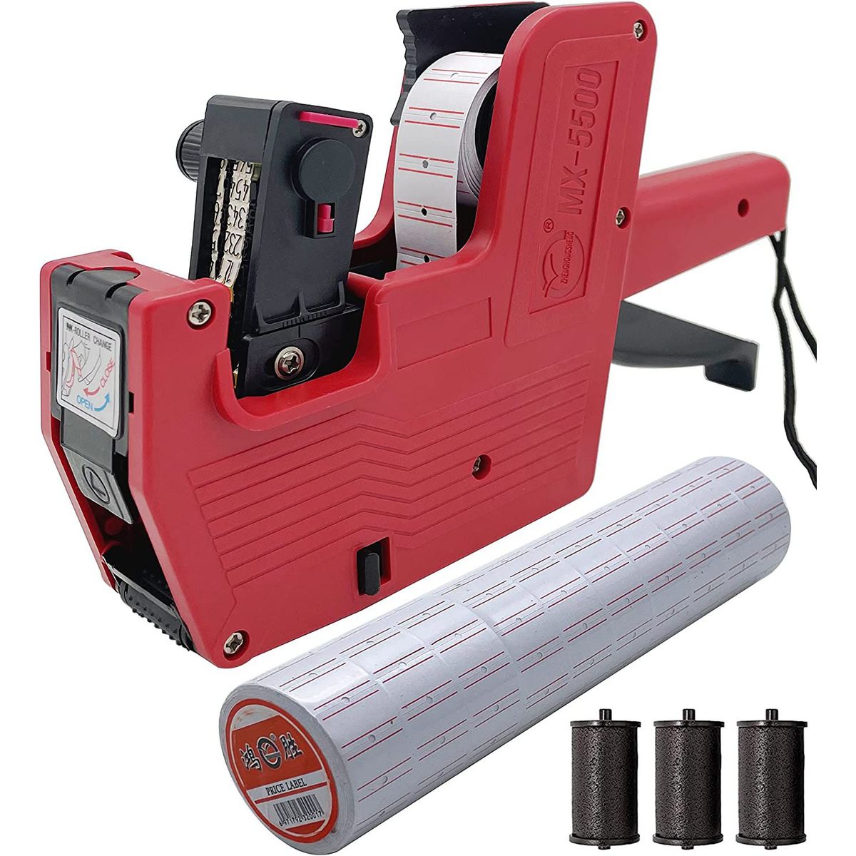 GENERICO - Pistola Etiquetadora De Precio 5000 Etiquetas De Papel 8dig