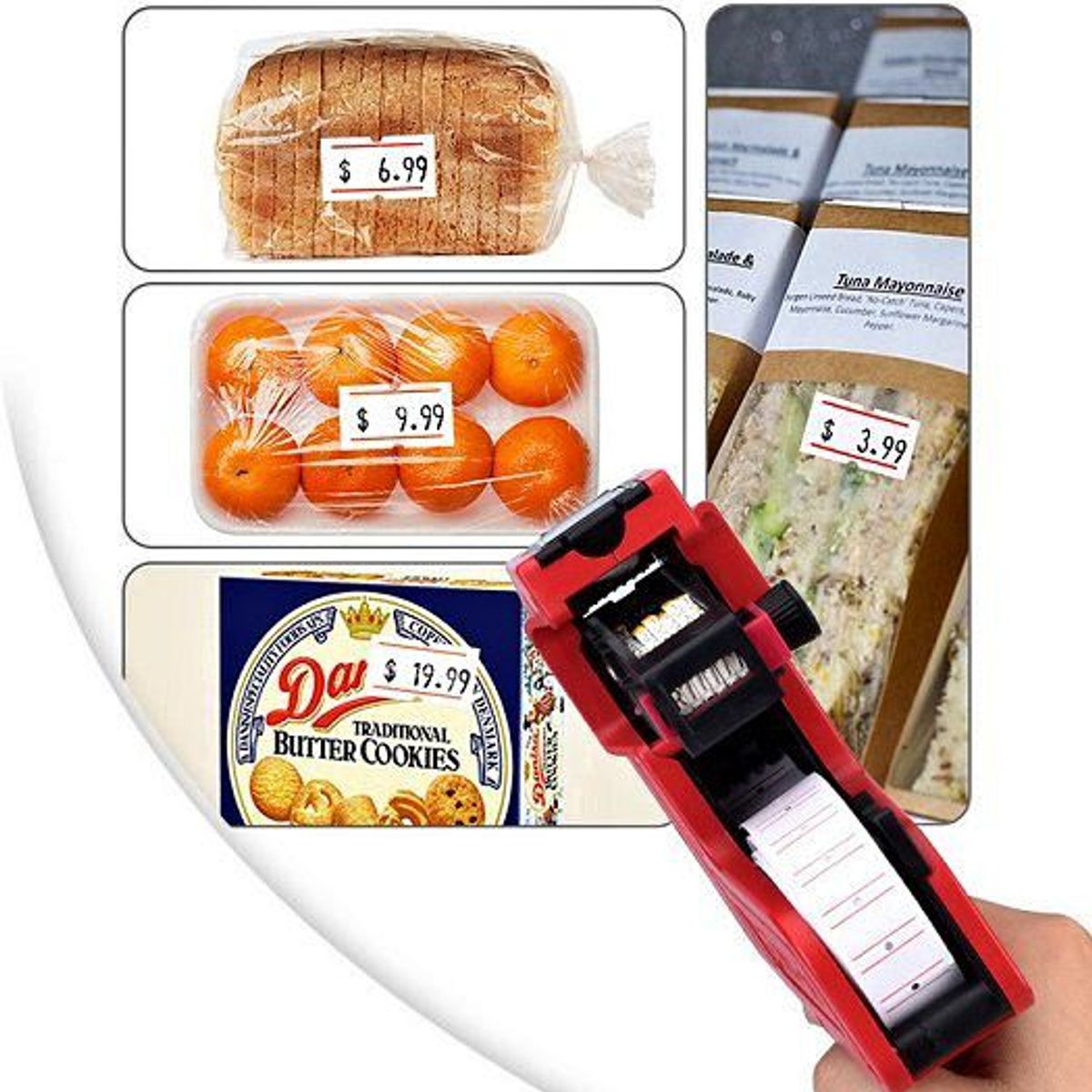 GENERICO - Pistola Etiquetadora De Precio 5000 Etiquetas De Papel 8dig