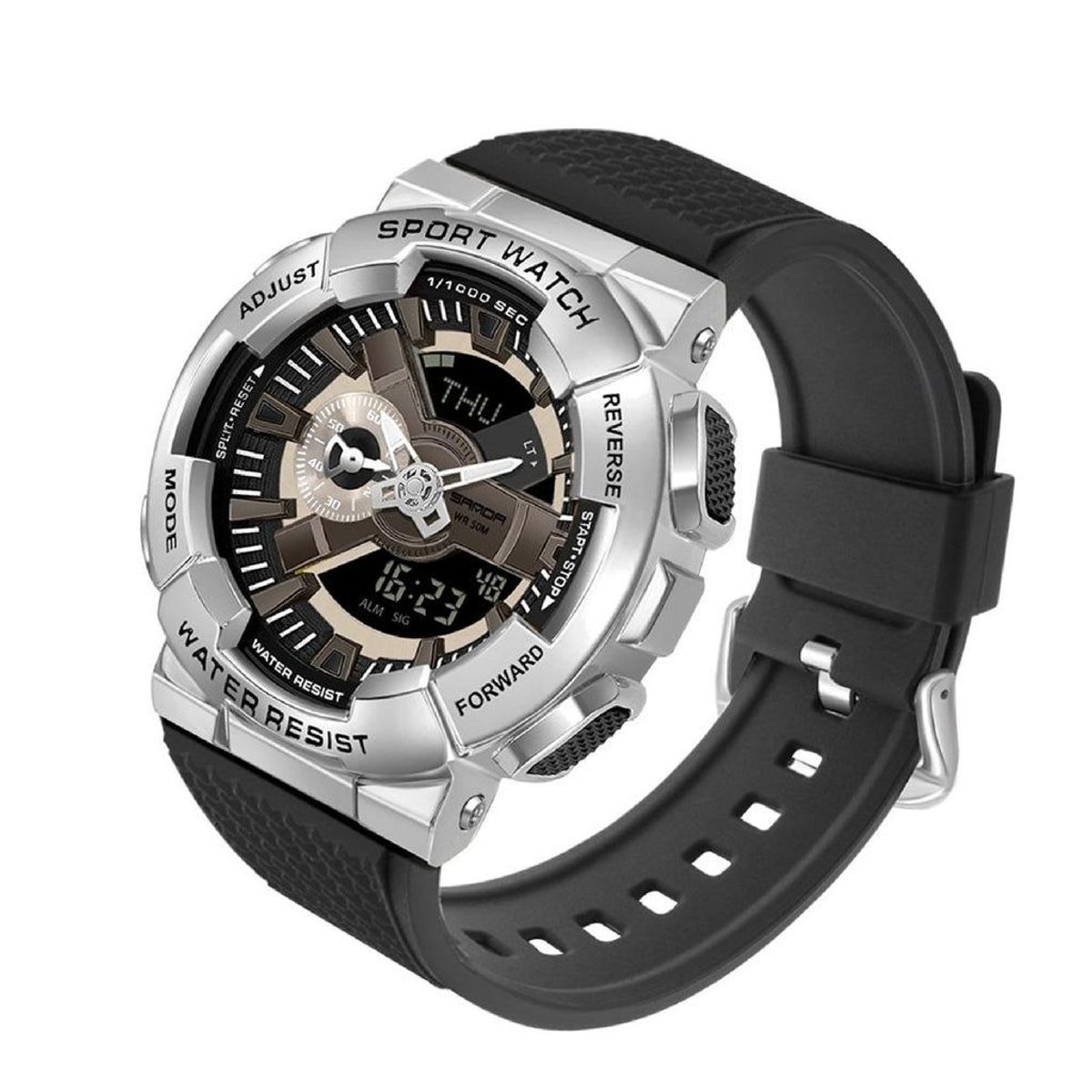 SANDA - RELOJ HOMBRE SANDA PLATEADO 9004