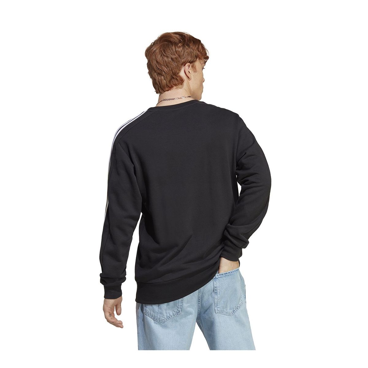 ADIDAS - Polera Hombre Adidas Essentials 3S Ft Negro - IC9317