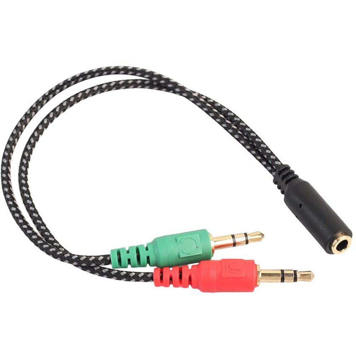 GENERICO - Adaptador Audífono Jack  a Micrófono y Audio PC