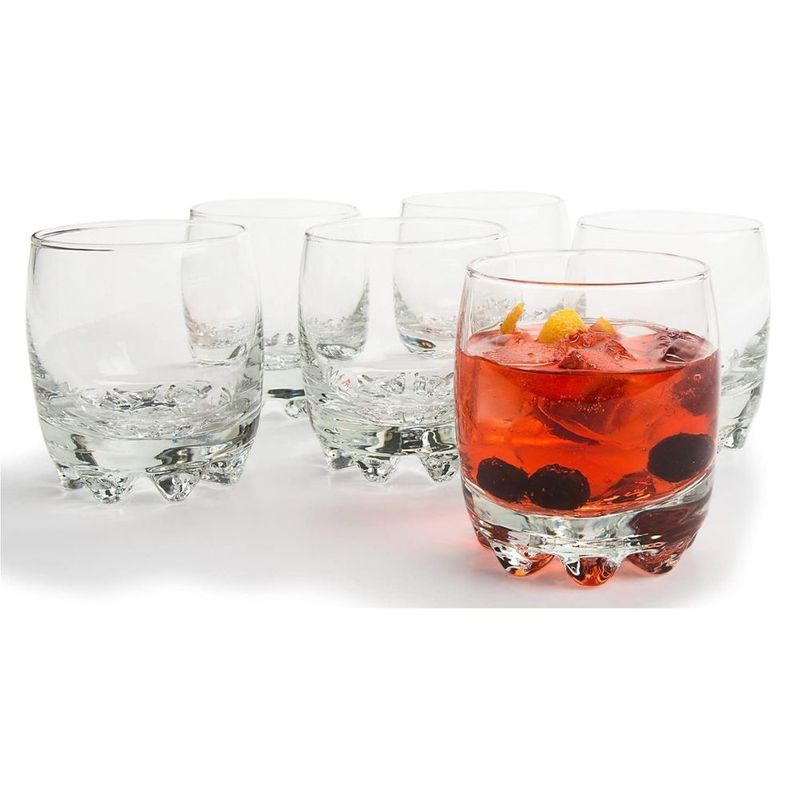 HYGGE - Juego de 6 Vasos Tequileros Muela Vidrio