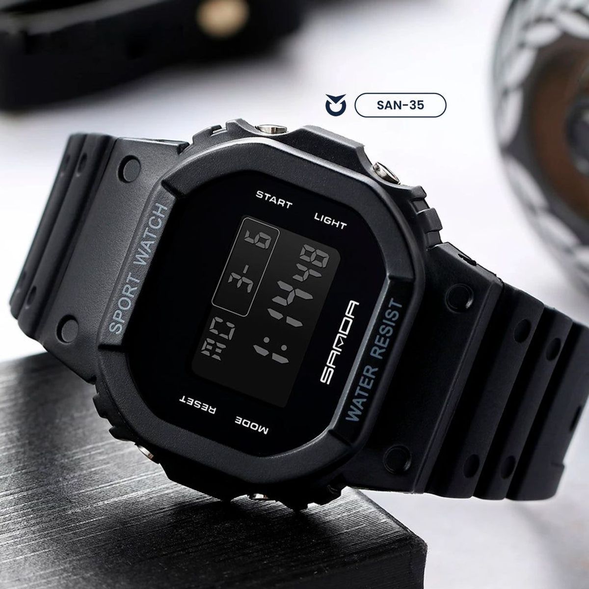 SANDA - RELOJ HOMBRE SANDA NEGRO SIMPLE 293
