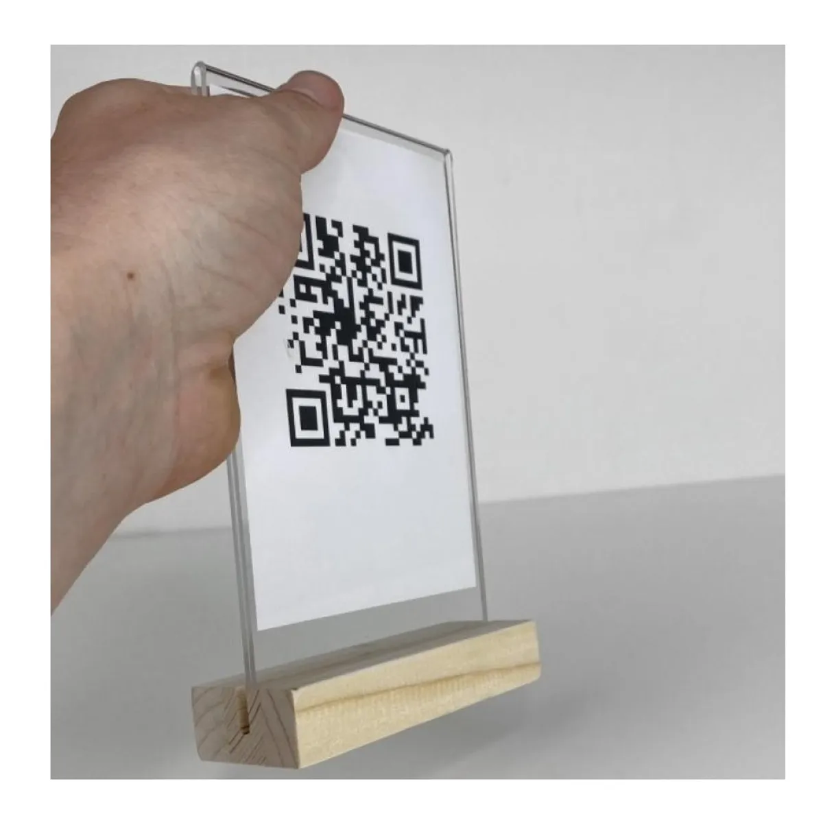 OEM - Portamenu de Acrilico A5 - Portafolleto - Portapapel