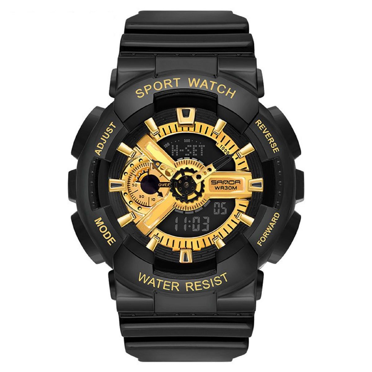 SANDA - RELOJ HOMBRE SANDA DORADO DEPORTIVO 292299