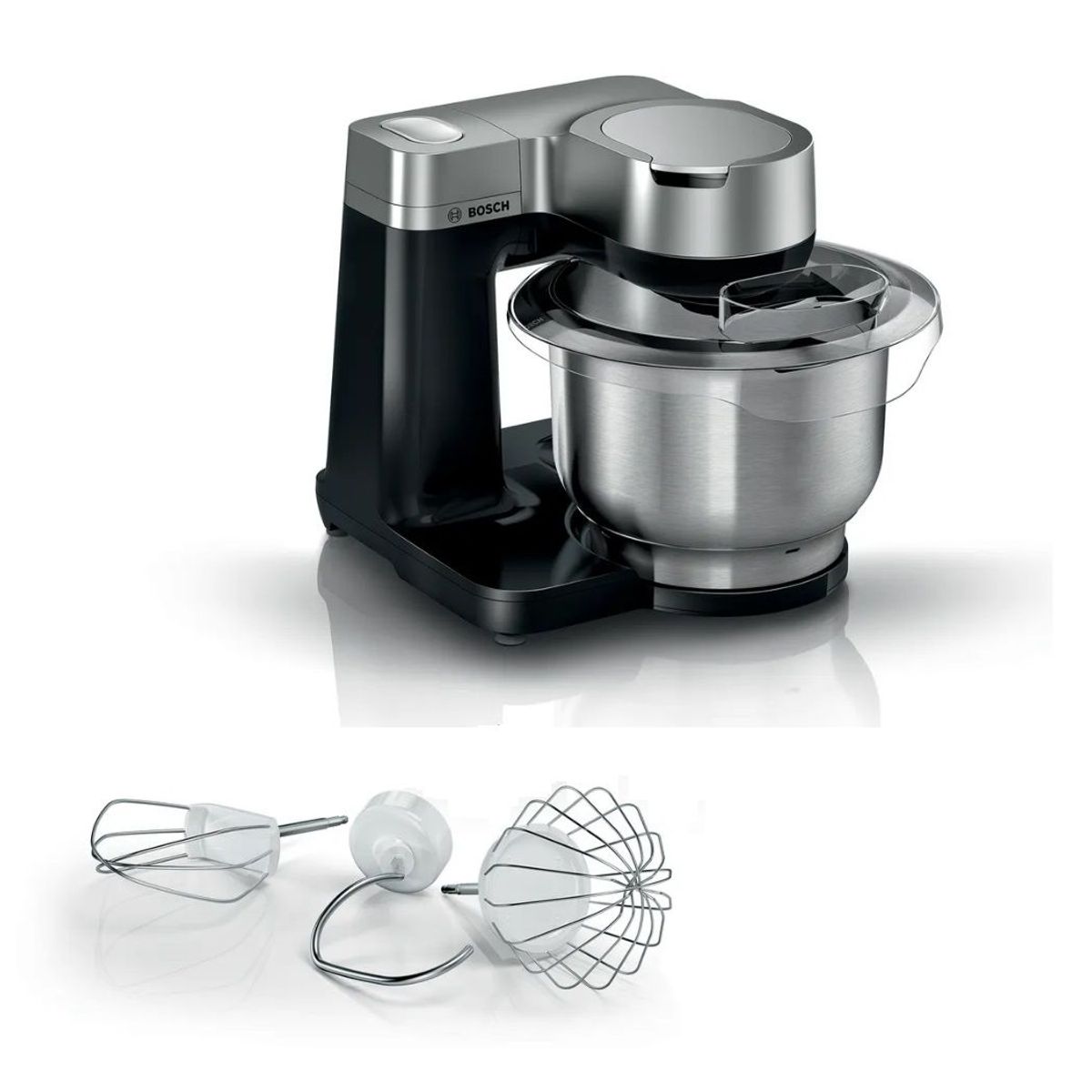 BOSCH - Batidora Bosch MUMS2VM00 de Pedestal 900 Watts Acero + Negro