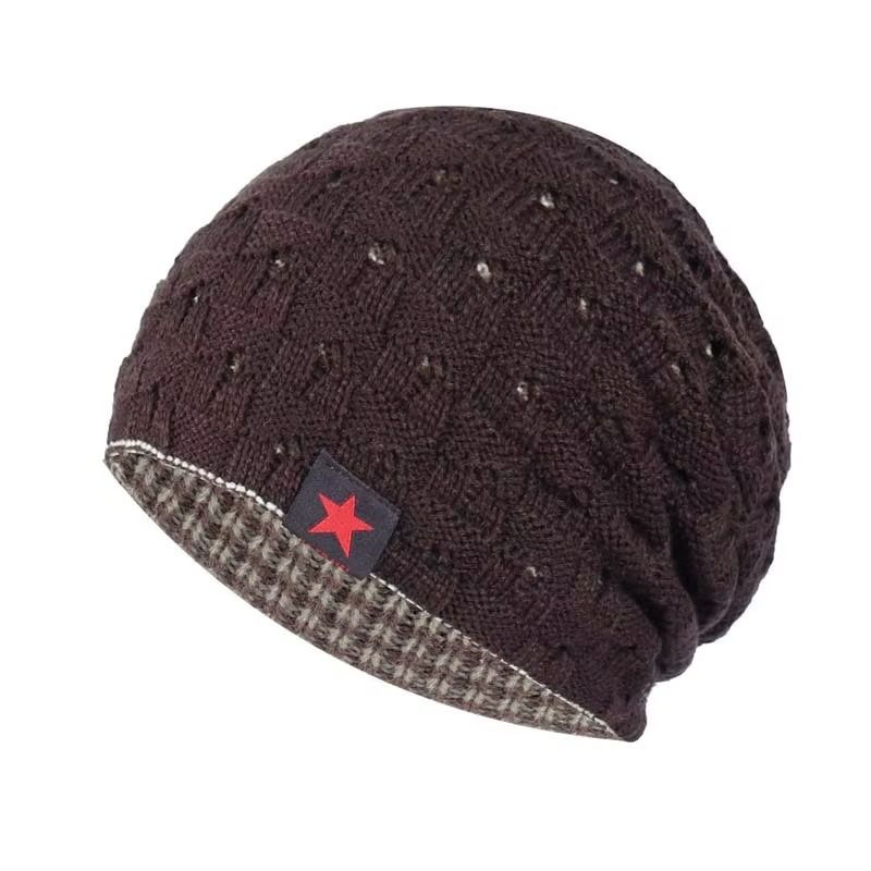 KAST PE - Beanie Reversible gorro Doble Cara  Marrón