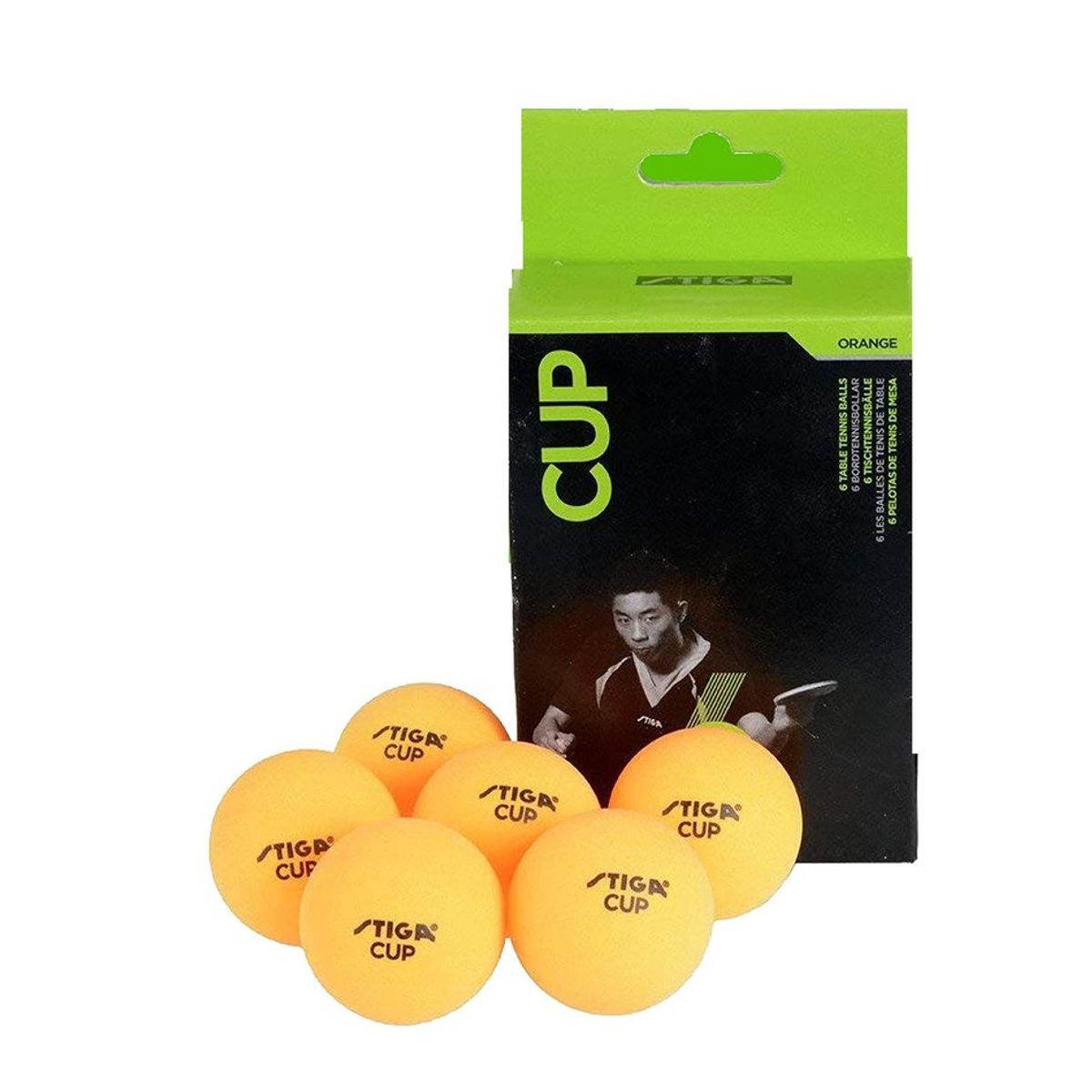 STIGA - PELOTAS TENNIS DE MESA STIGA CUP  NARANJA