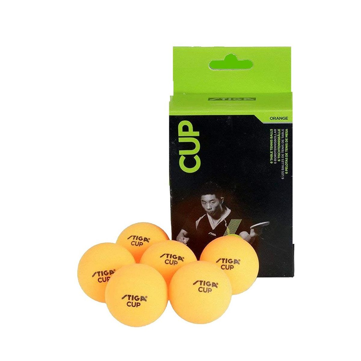 STIGA - PELOTAS TENNIS DE MESA STIGA CUP  NARANJA