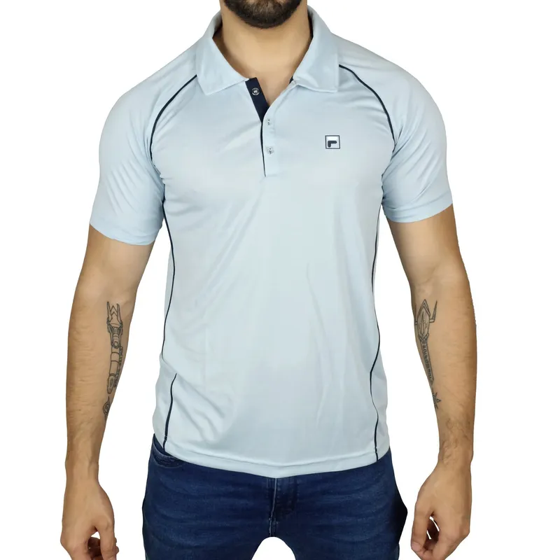 FILA - Polo Camisero Hombre Fila Cinci Celeste - T141082-848.