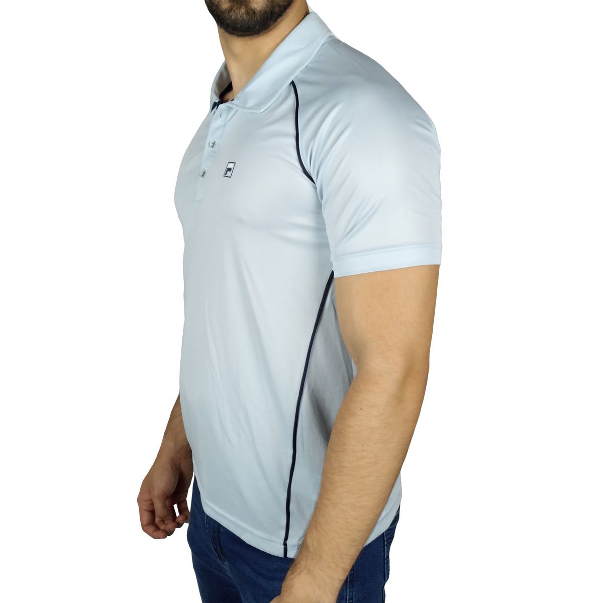 FILA - Polo Camisero Hombre Fila Cinci Celeste - T141082-848.