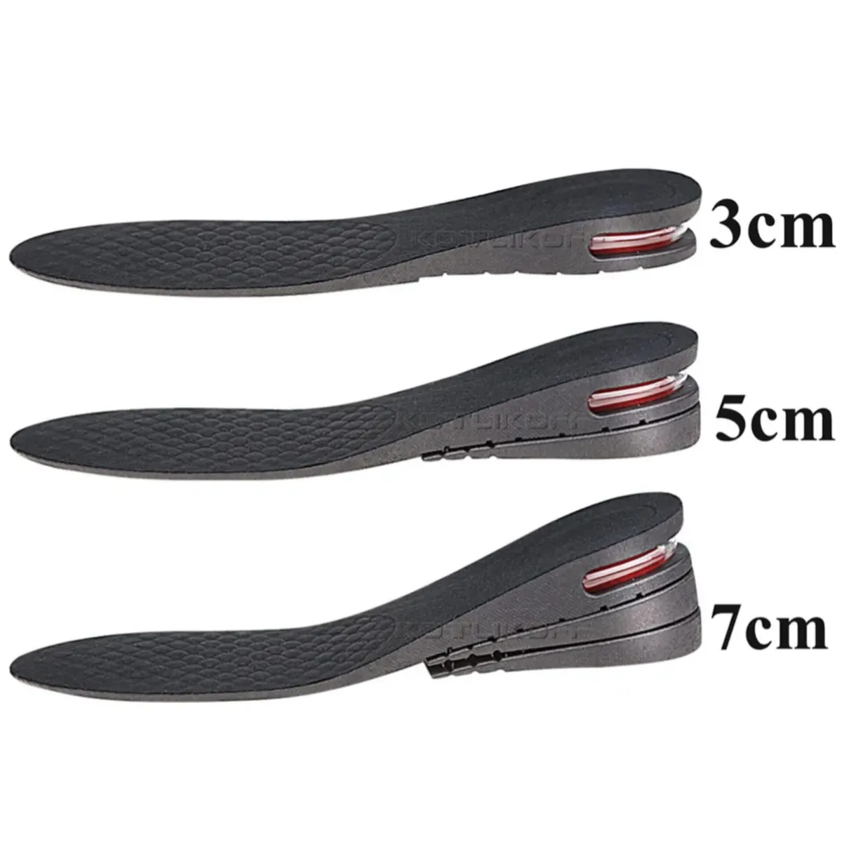 OEM - Plantillas Elevate Shoes de 3 a 7 cm+Capsula de Aire Unisex