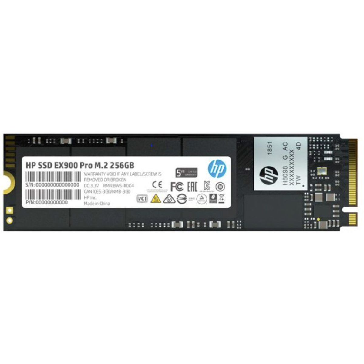 HP - Disco SSD HP EX900 pro M.2 256GB pcie gen3.0 x4 nvme 1.3