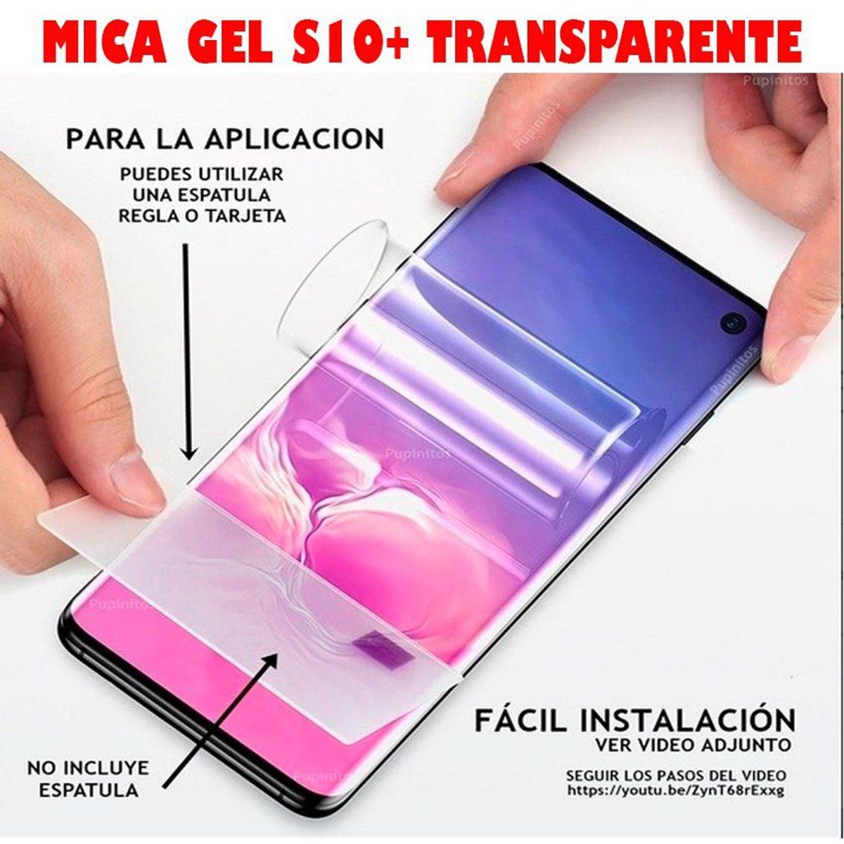 GENERICO - Mica Gel Samsung S10  S10 Plus Protector de Pantalla - Transparente