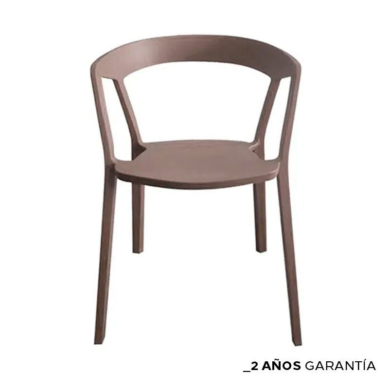 ZIYAZ - Silla De Comedor Alice Gris Liso