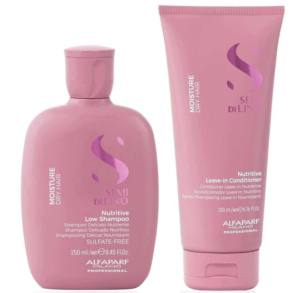 ALFAPARF MILANO - Shampoo Nutritivo Sin Sal 250ml + Acondicionador Alfaparf Moisture