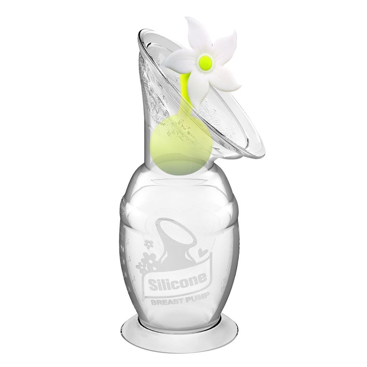 HAAKAA - Set de Extractor de Leche de Silicona Haakaa Gen 2 150ml y Tapón de Flor