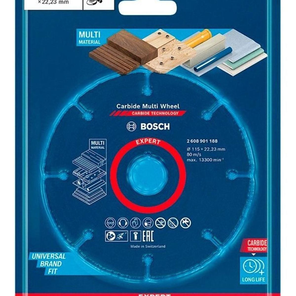 BOSCH - Disco Diamantado 4 1/2" Expert Multimaterial Bosch 2608.901.188-000