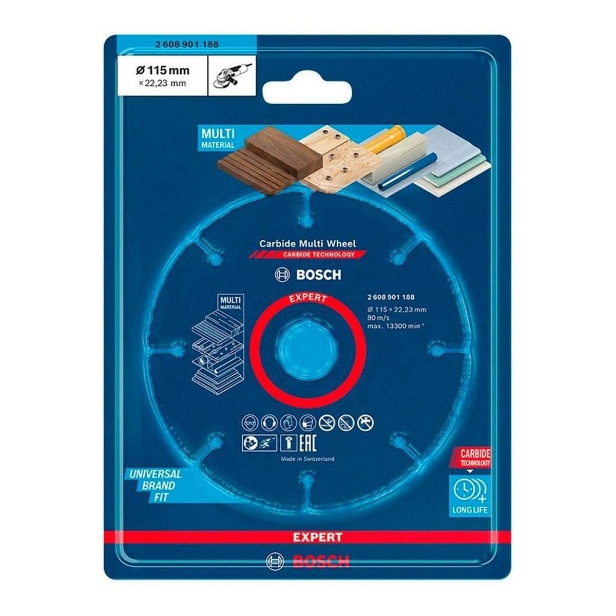 BOSCH - Disco Diamantado 4 1/2" Expert Multimaterial Bosch 2608.901.188-000
