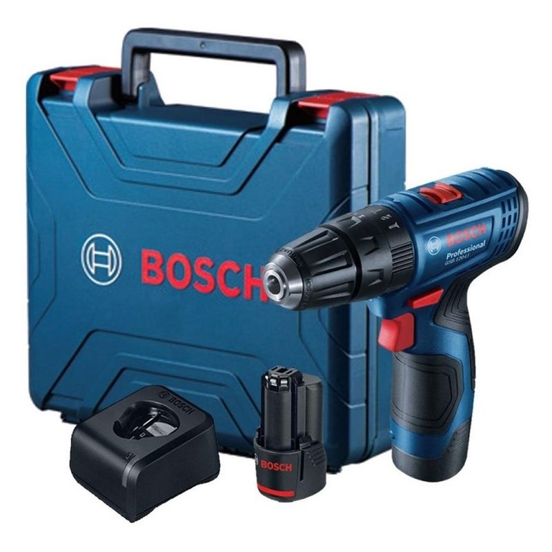 BOSCH - Taladro Percutor 3/8" 12V 30Nm 2 Bat 2.0 Ah Bosch GSB 120-LI