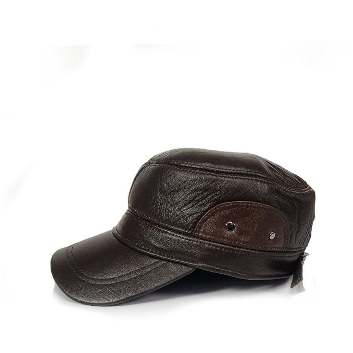 GENERICO - Gorra de cuero genuino caballeros