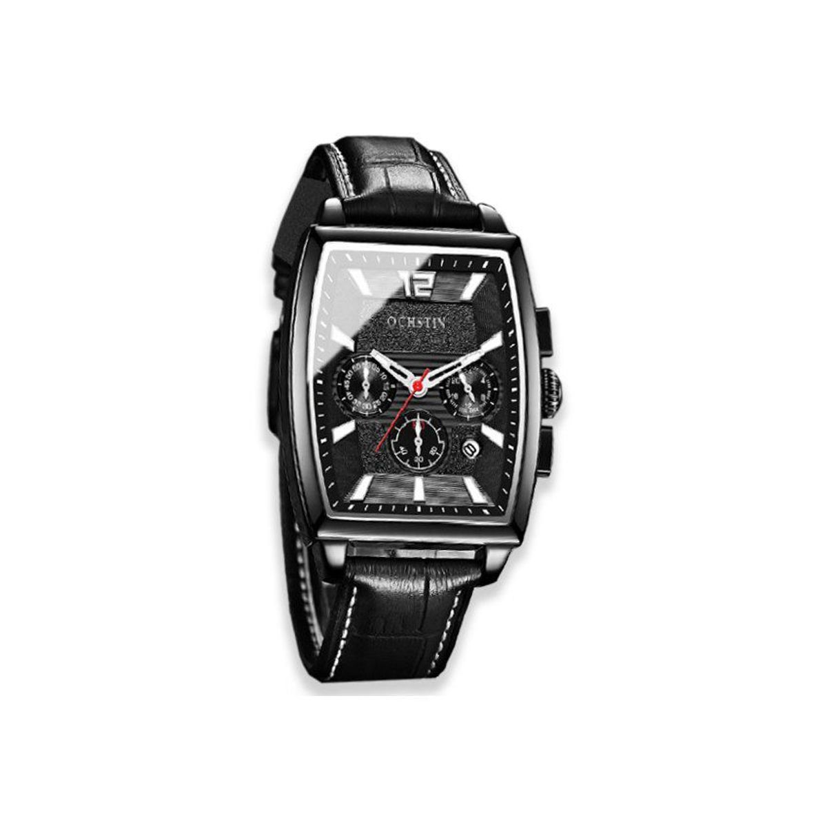 OCHSTIN - Reloj ochstin correa cuero genuino multifunción hombres a la moda